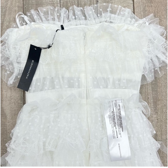 🆕 BCBG MAXAZRIA
Strapless Ruffled Tulle Mini Dress - Picture 6 of 9